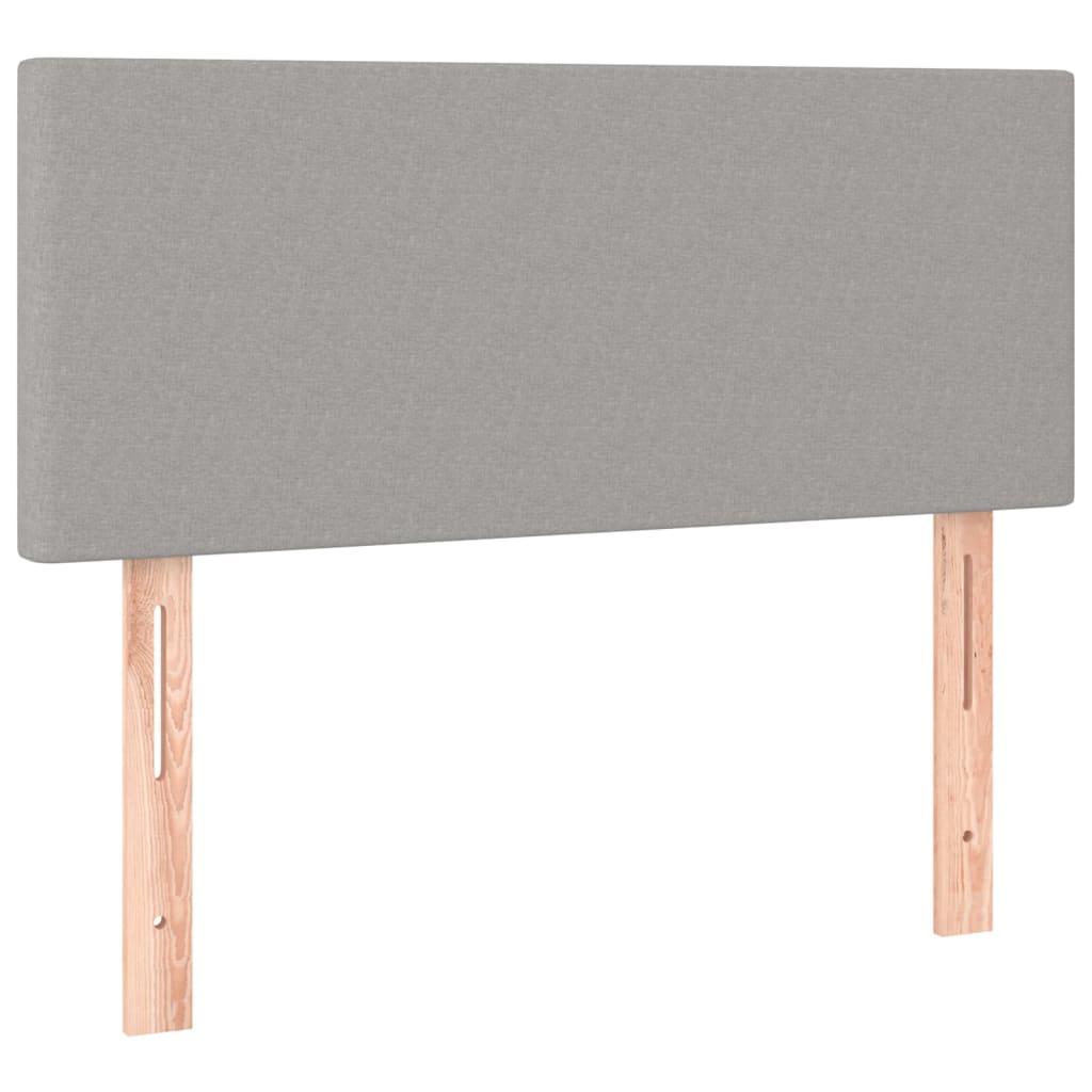 LED uzglavlje svjetlosivo 100x5x78/88 cm od tkanine