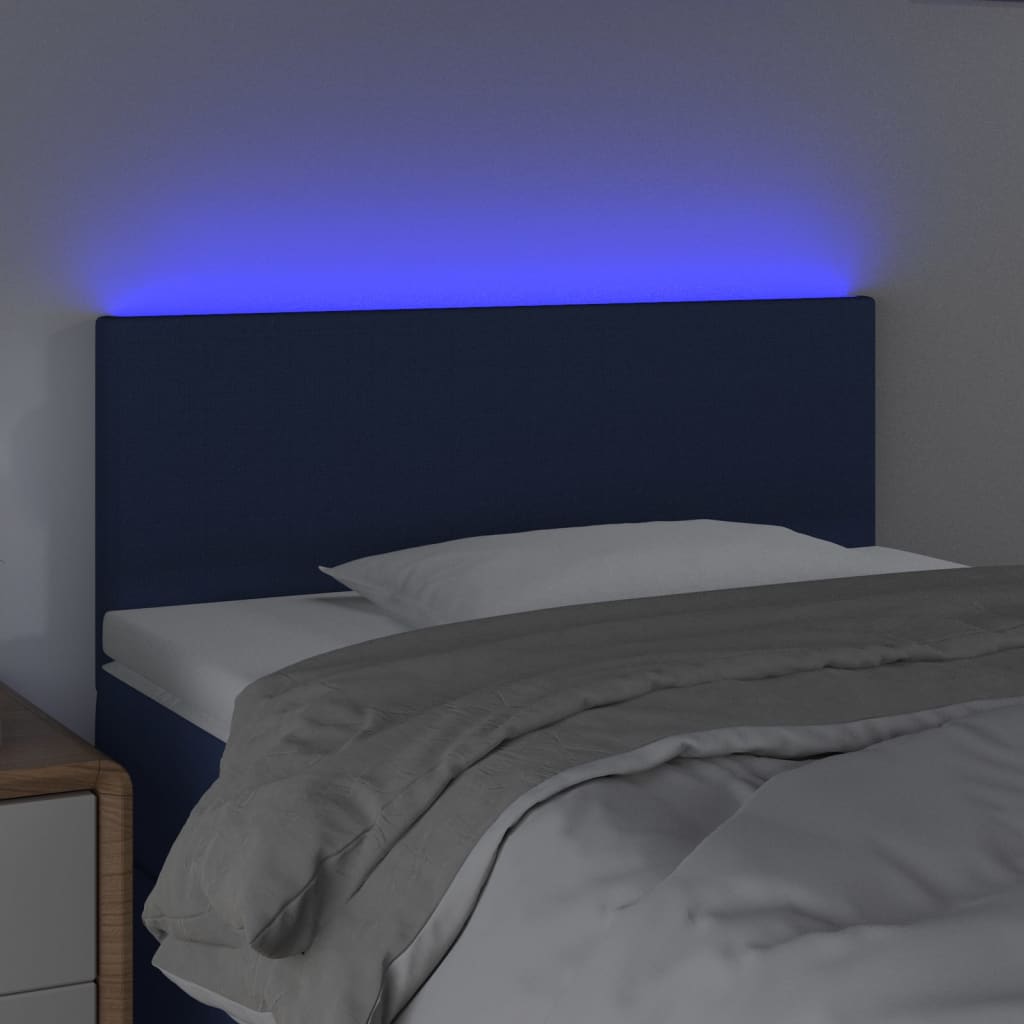 LED uzglavlje plavo 100x5x78/88 cm od tkanine