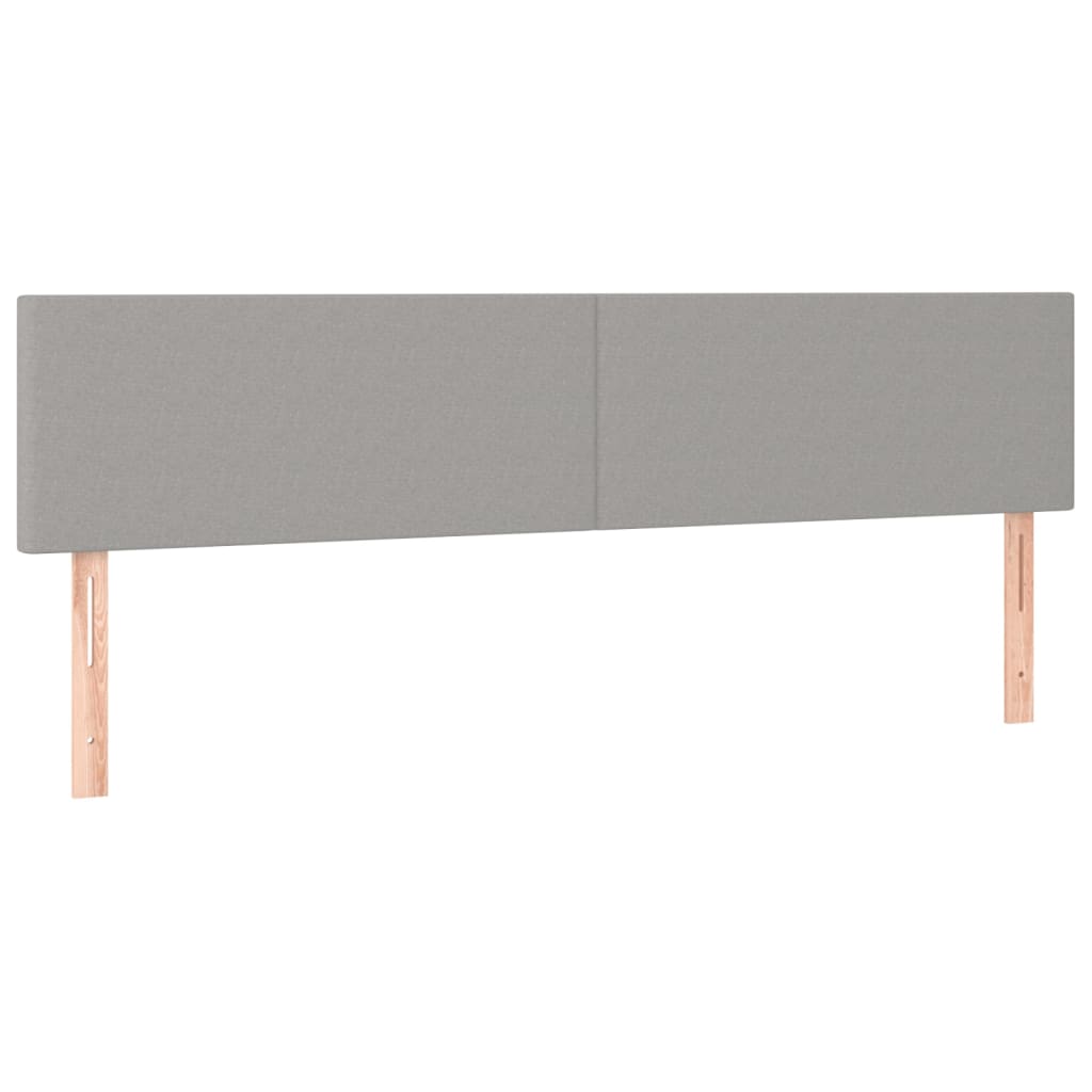 LED uzglavlje svjetlosivo 160x5x78/88 cm od tkanine