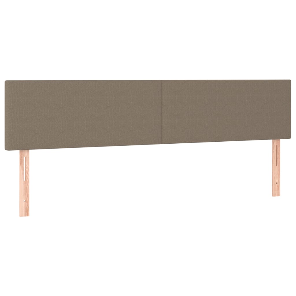 LED uzglavlje smeđesivo 160x5x78/88 cm od tkanine