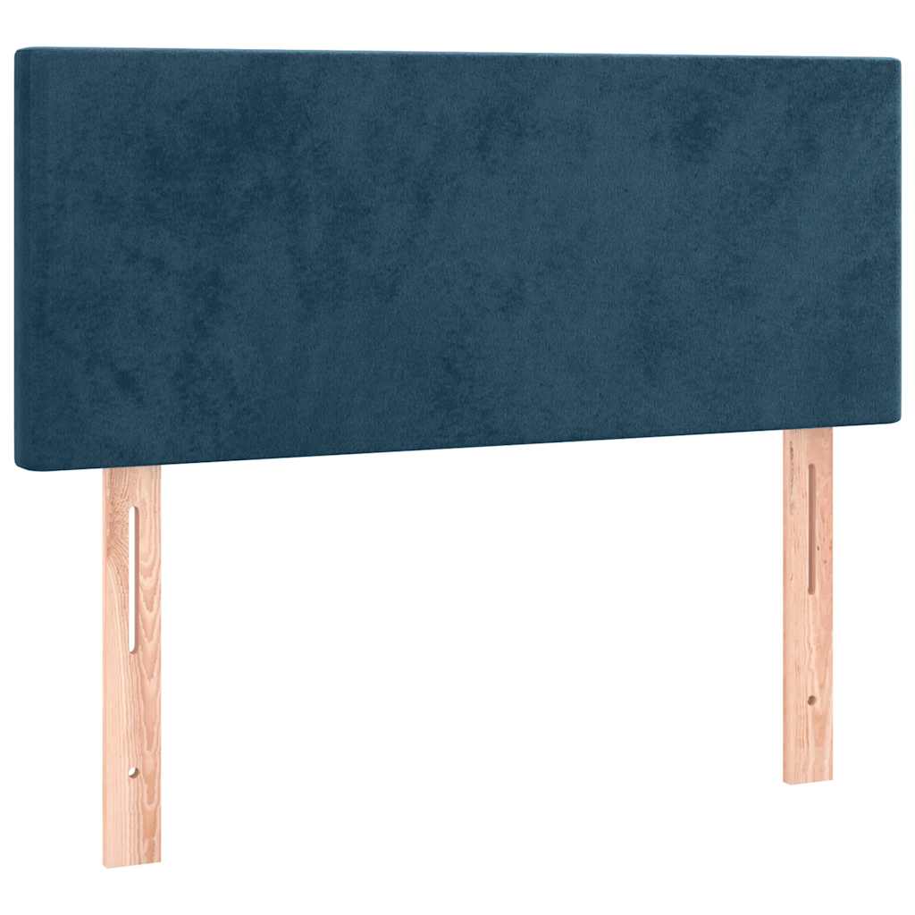 LED uzglavlje tamnoplavo 80 x 5 x 78/88 cm baršunasto
