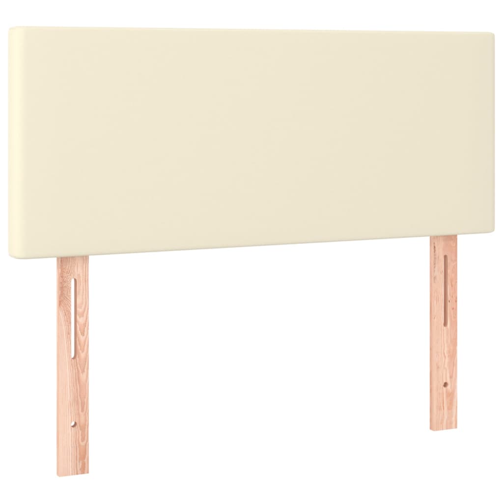 LED uzglavlje krem 100 x 5 x 78/88 cm od umjetne kože