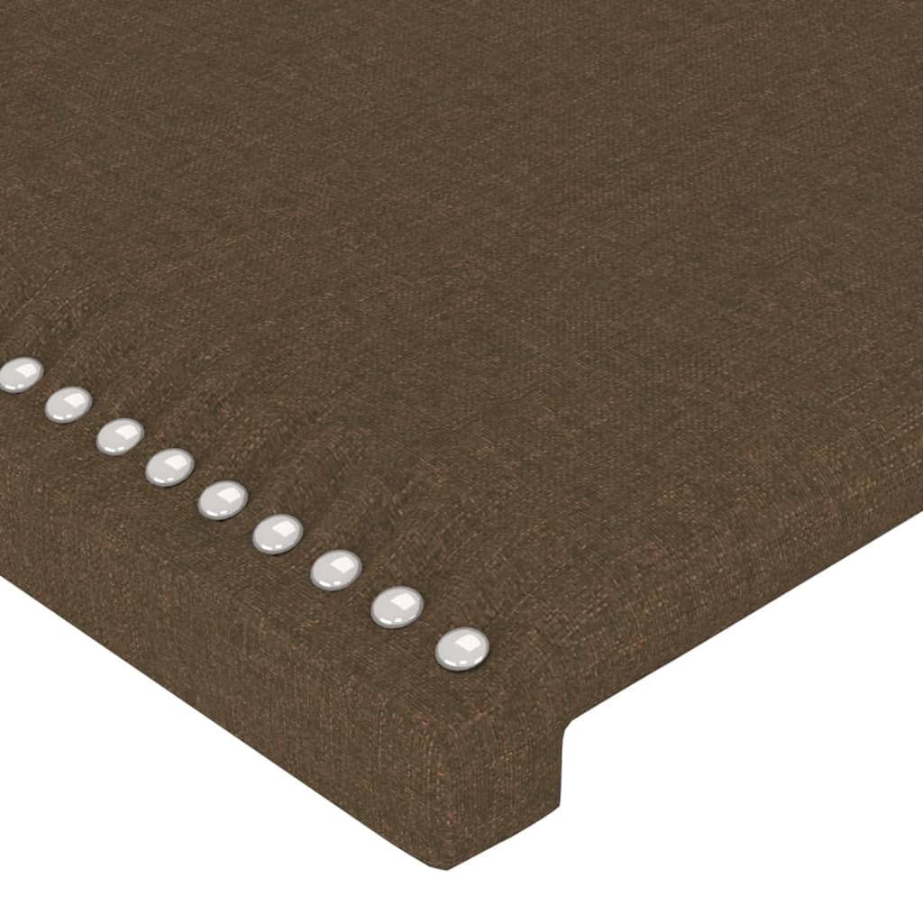 LED uzglavlje tamnosmeđe 200x5x78/88 cm od tkanine