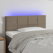 LED uzglavlje smeđesivo 80 x 5 x 78/88 cm od tkanine