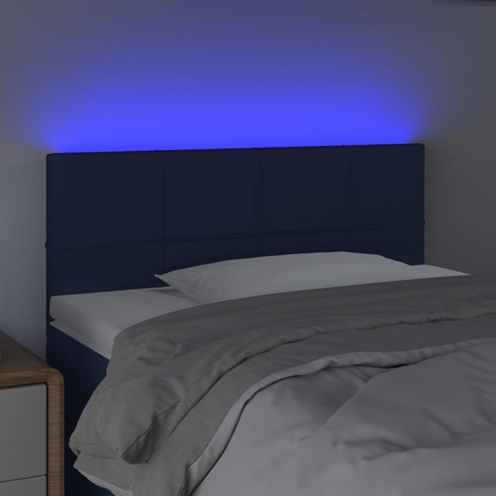 LED uzglavlje plavo 90x5x78/88 cm od tkanine