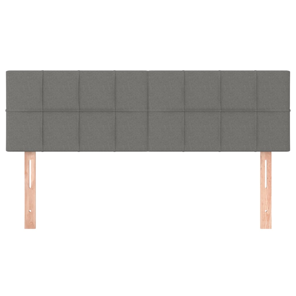 LED uzglavlje tamnosivo 144x5x78/88 cm od tkanine