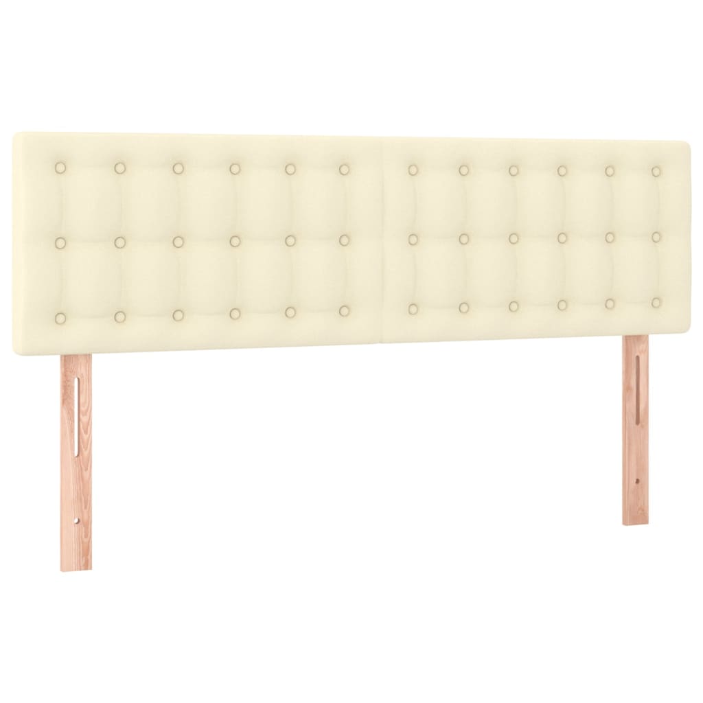 LED uzglavlje krem 144 x 5 x 78/88 cm od umjetne kože