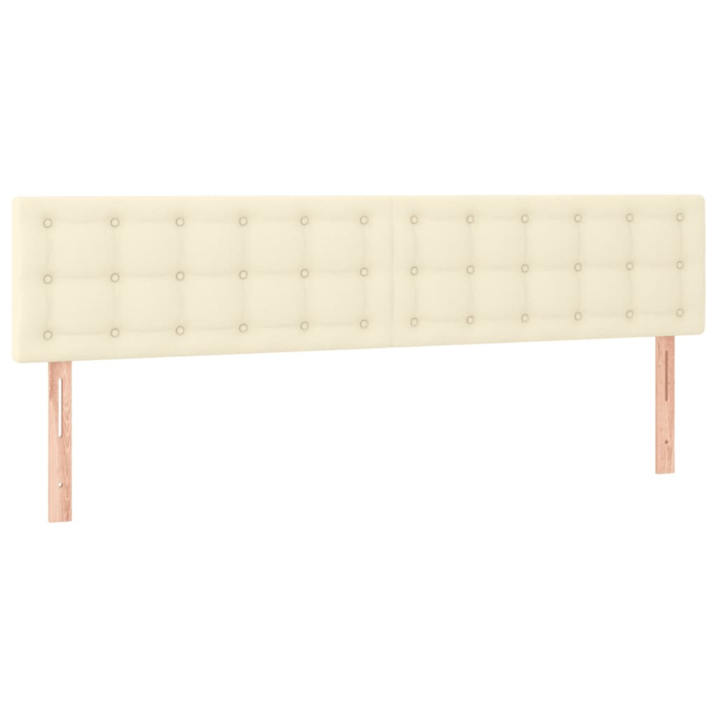 LED uzglavlje krem 180 x 5 x 78/88 cm od umjetne kože