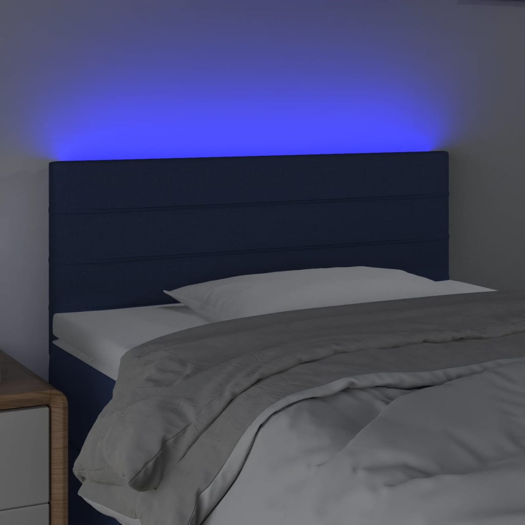 LED uzglavlje plavo 90x5x78/88 cm od tkanine