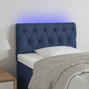 LED uzglavlje plavo 80 x 7 x 78/88 cm od tkanine