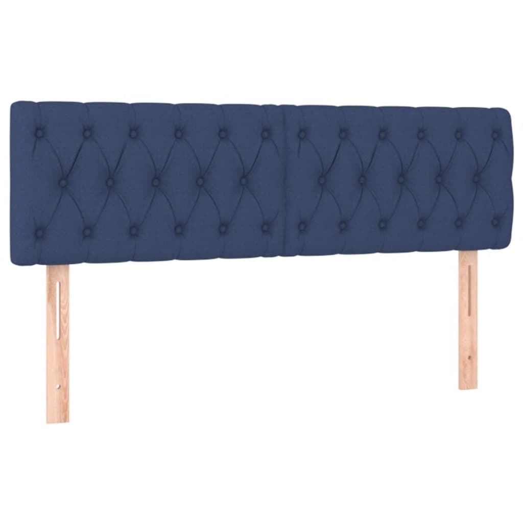 LED uzglavlje plavo 144 x 7 x 78/88 cm od tkanine