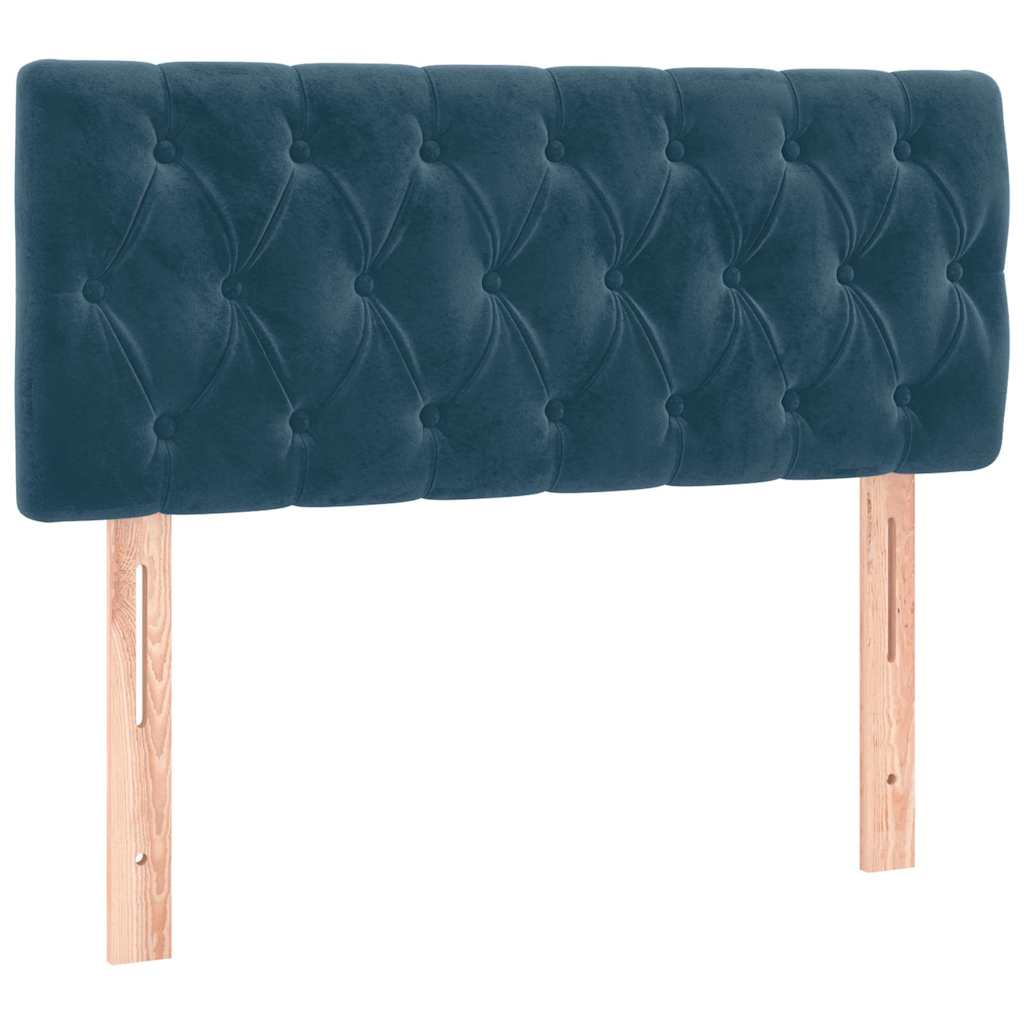 LED uzglavlje tamnoplavo 100x7x78/88 cm baršunasto