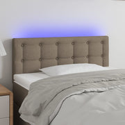 LED uzglavlje smeđesivo 80 x 5 x 78/88 cm od tkanine