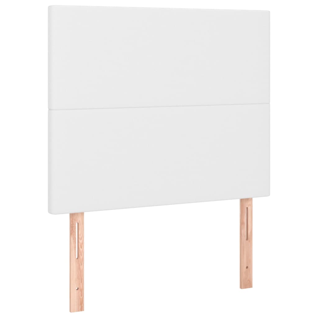 LED uzglavlje bijelo 80x5x118/128 cm od umjetne kože