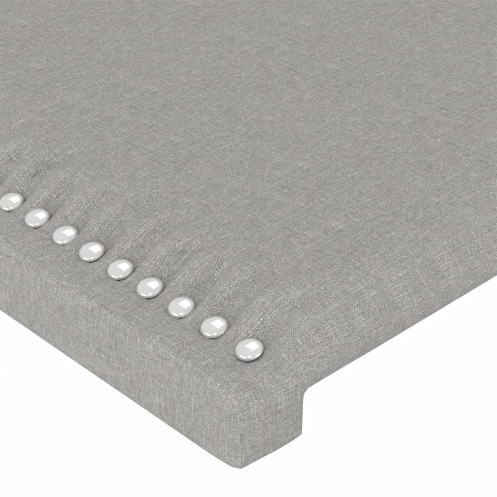 LED uzglavlje svjetlosivo 90x5x118/128 cm od tkanine