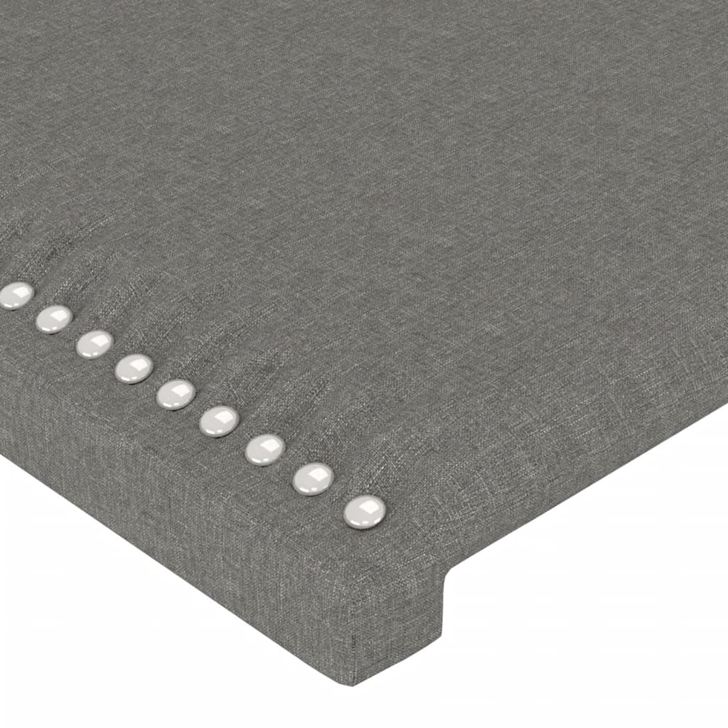 LED uzglavlje tamnosivo 100x5x118/128 cm od tkanine