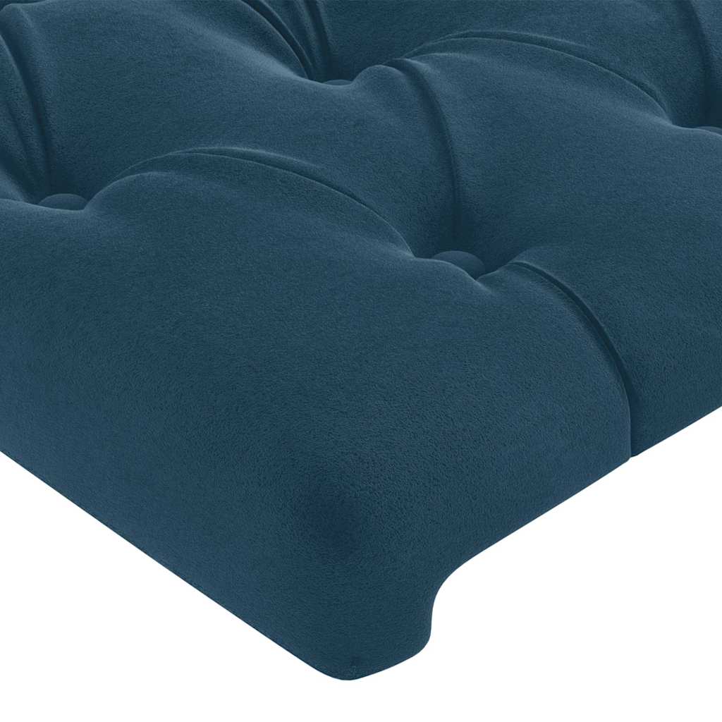 LED uzglavlje tamnoplavo 180x7x118/128 cm od tkanine