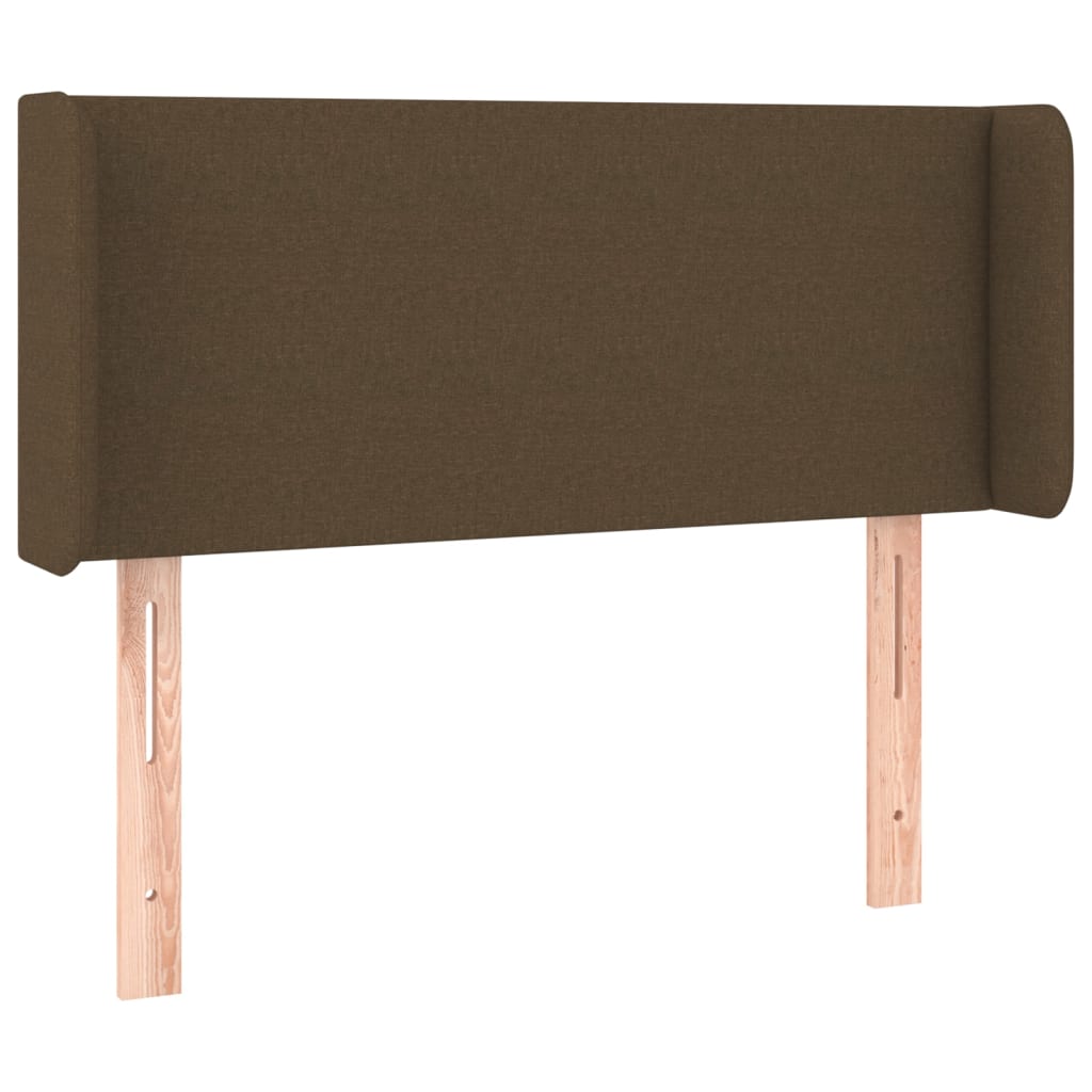 LED uzglavlje tamnosmeđe 93x16x78/88 cm od tkanine