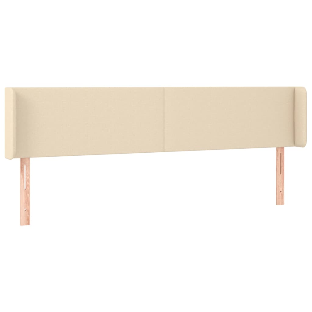 LED uzglavlje krem 183x16x78/88 cm od tkanine