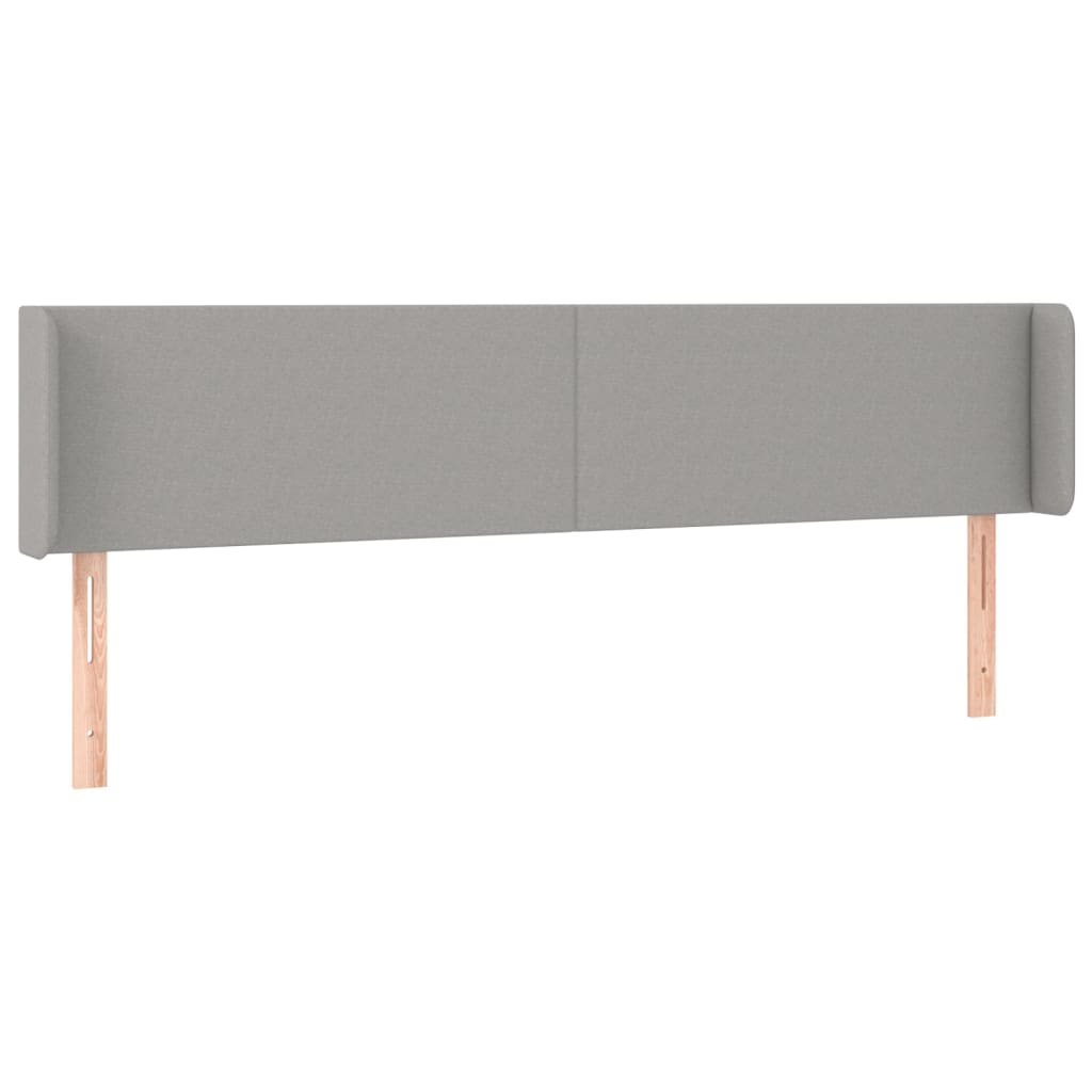 LED uzglavlje svjetlosivo 203x16x78/88 cm od tkanine