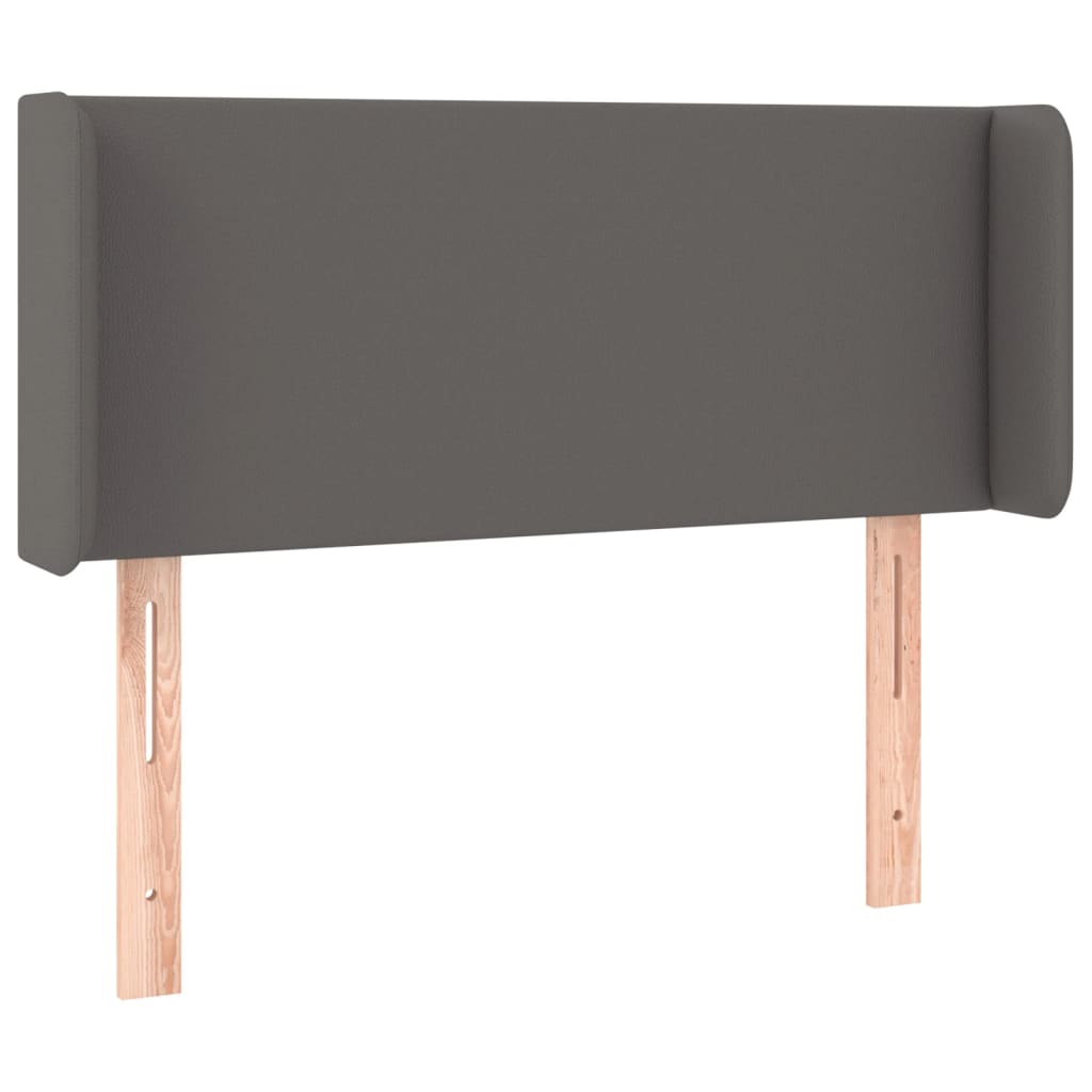 LED uzglavlje sivo 93x16x78/88 cm od umjetne kože