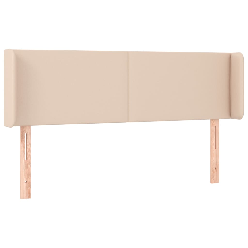 LED uzglavlje boja cappuccina 147x16x78/88 cm od umjetne kože