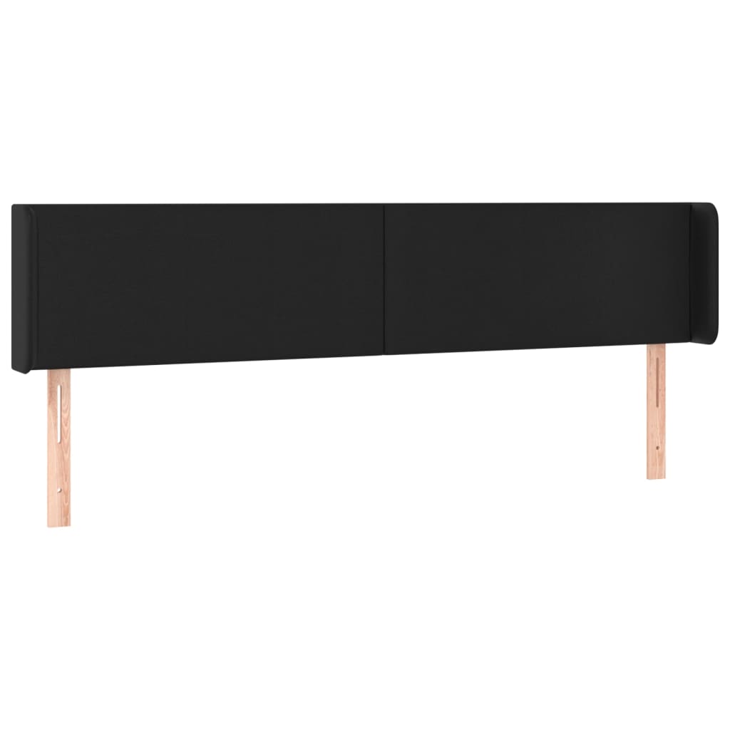 LED uzglavlje crno 163x16x78/88 cm od umjetne kože
