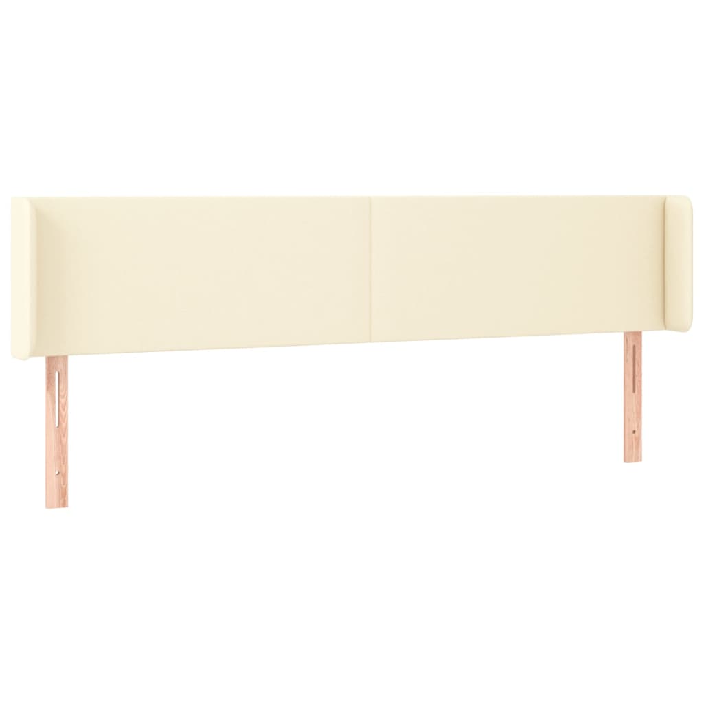 LED uzglavlje krem 183x16x78/88 cm od umjetne kože