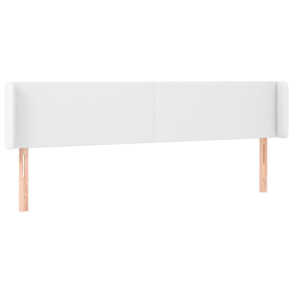 LED uzglavlje bijelo 203x16x78/88 cm od umjetne kože