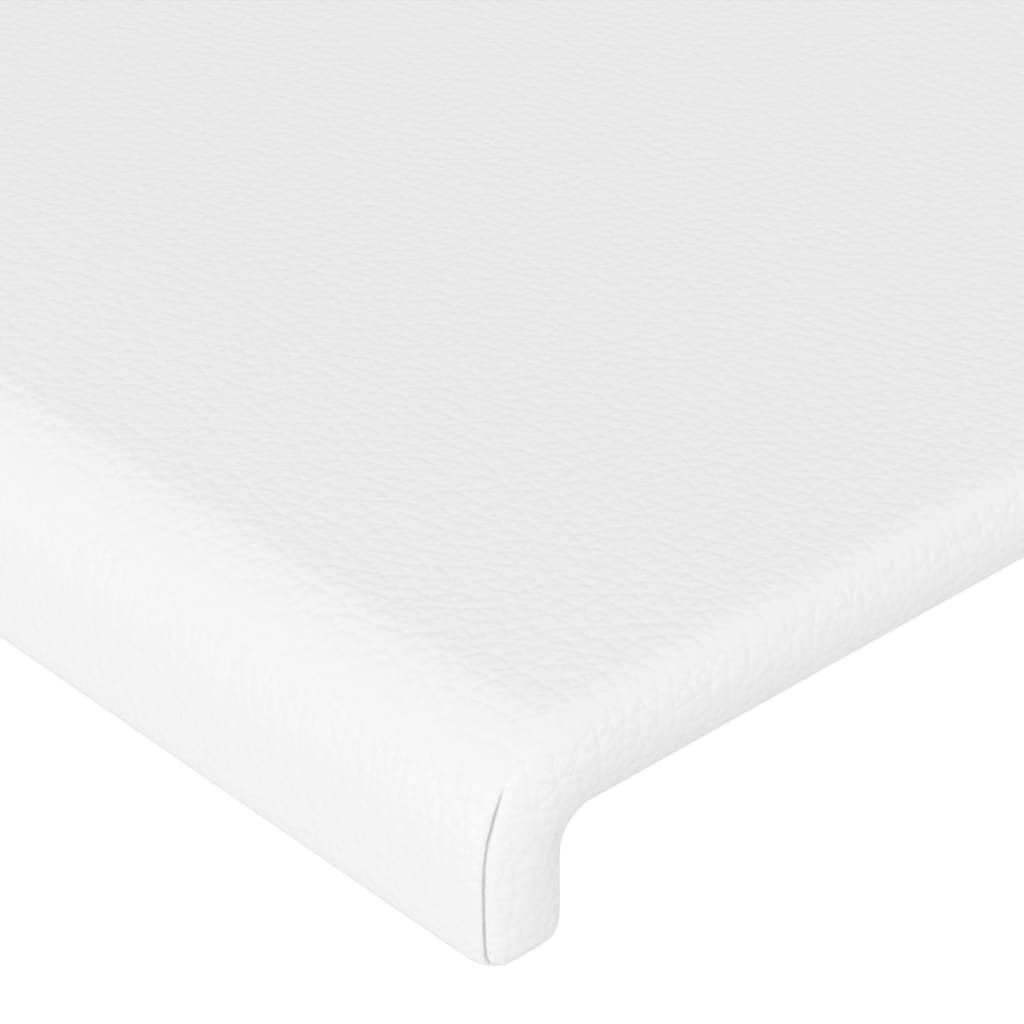 LED uzglavlje bijelo 203x16x78/88 cm od umjetne kože