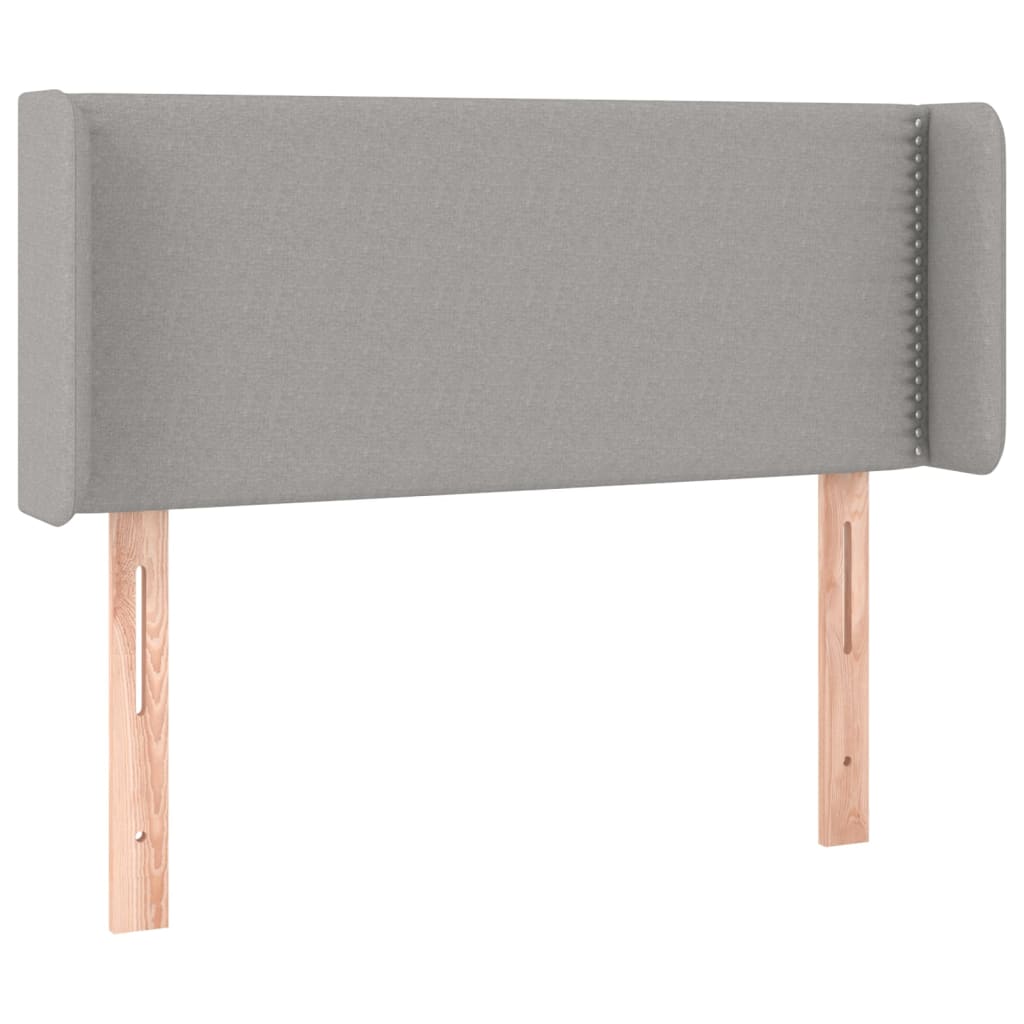 LED uzglavlje svjetlosivo 83x16x78/88 cm od tkanine