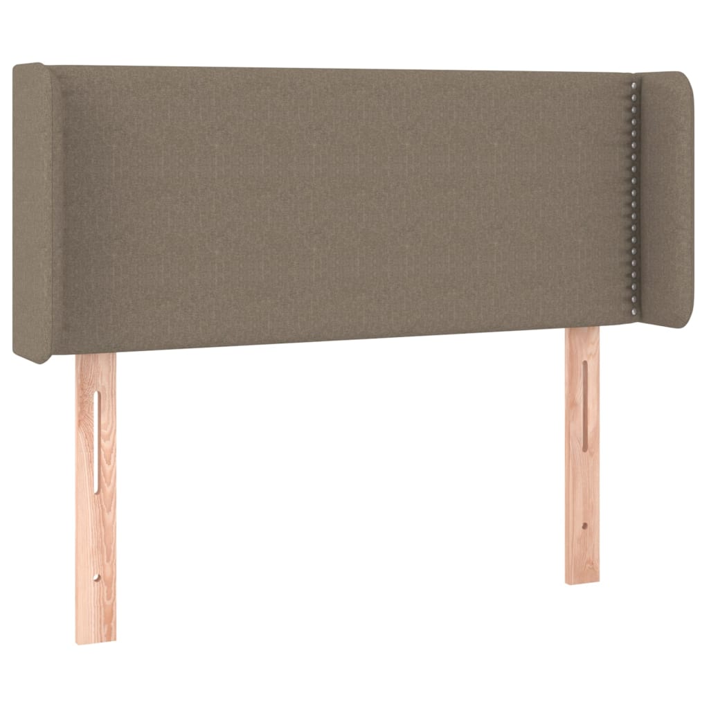 LED uzglavlje smeđesivo 93x16x78/88 cm od tkanine