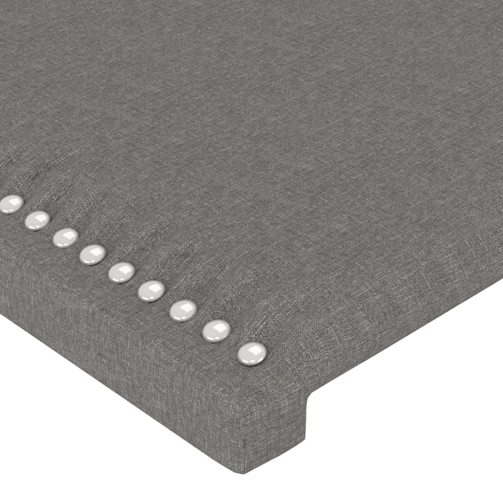 LED uzglavlje tamnosivo 203x16x78/88 cm od tkanine