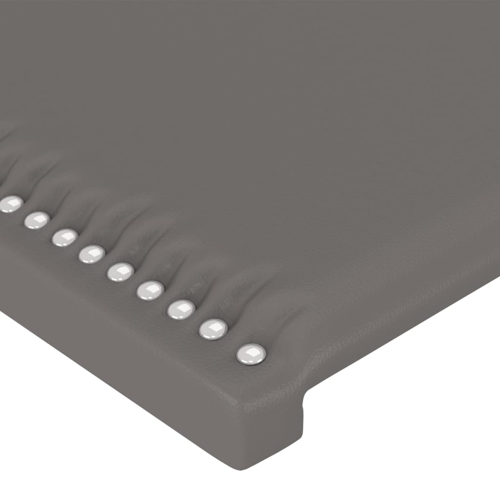 LED uzglavlje sivo 103x16x78/88 cm od umjetne kože