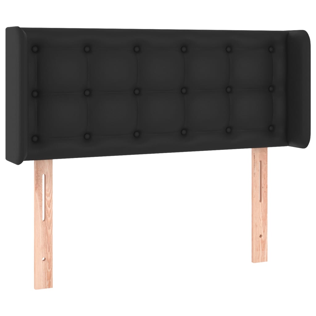LED uzglavlje crno 93x16x78/88 cm od umjetne kože