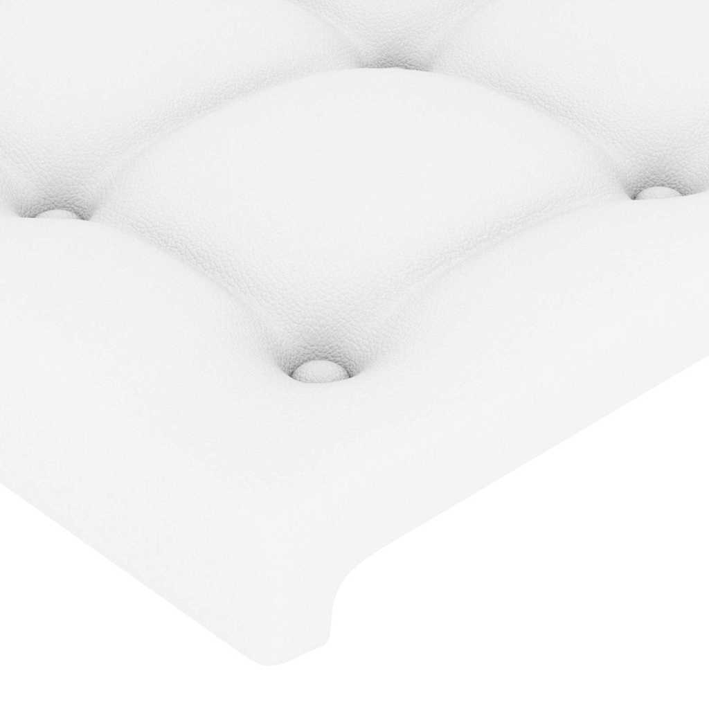 LED uzglavlje bijelo 93x16x78/88 cm od umjetne kože