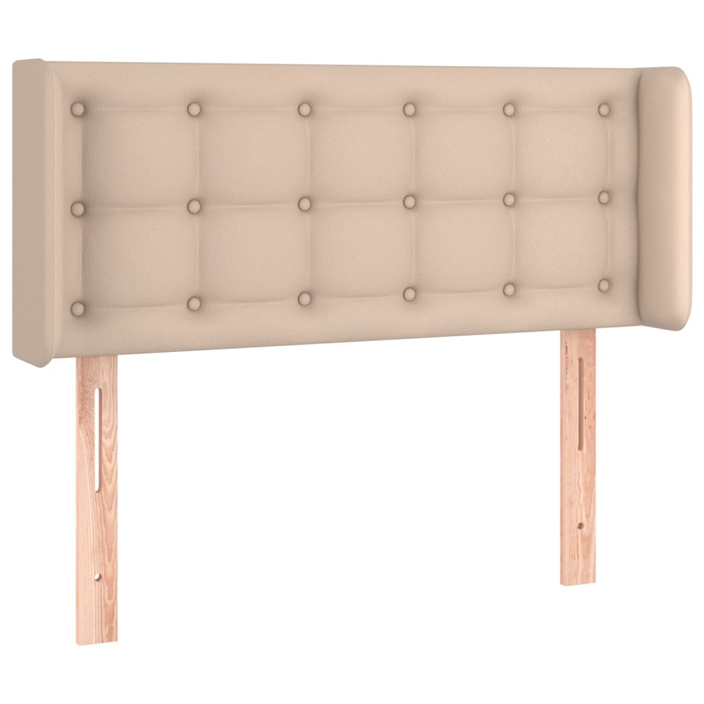 LED uzglavlje boja cappuccina 93x16x78/88 cm od umjetne kože