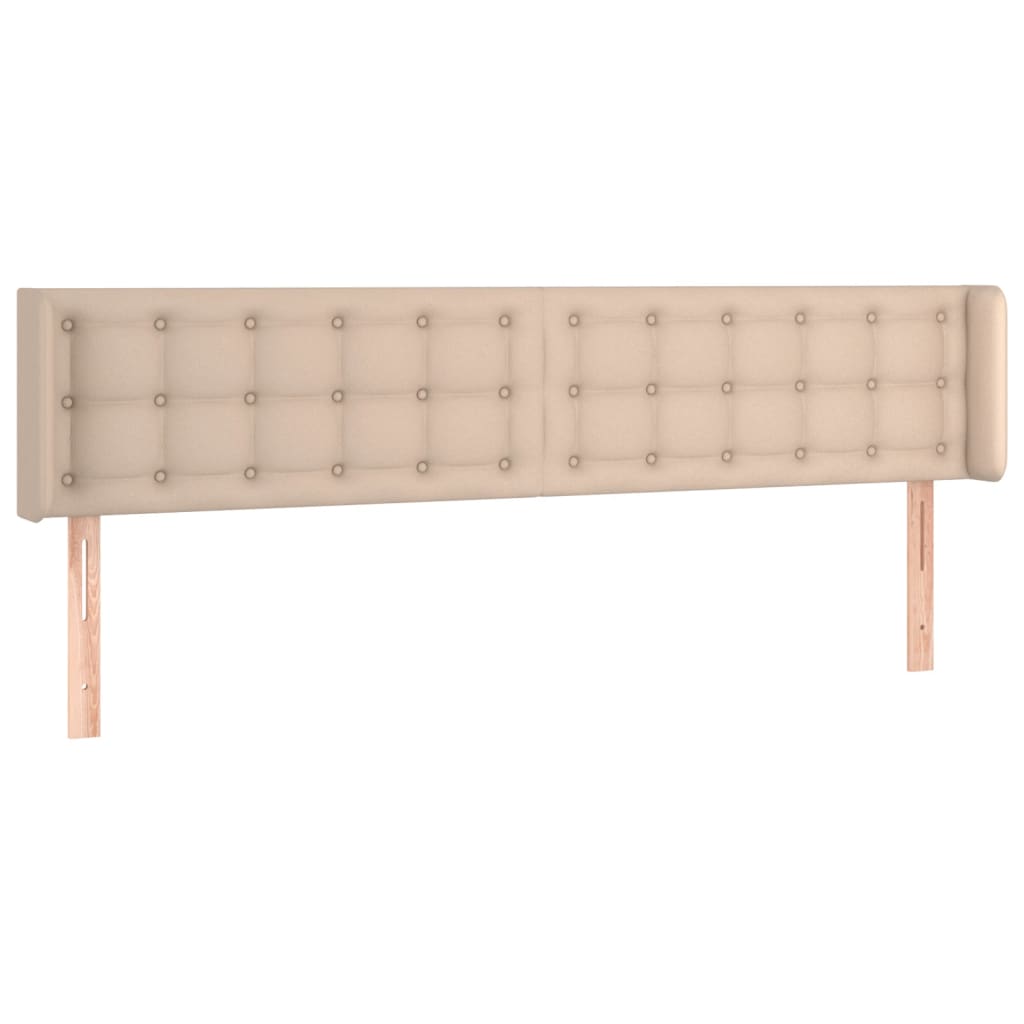 LED uzglavlje boja cappuccina 203x16x78/88 cm od umjetne kože