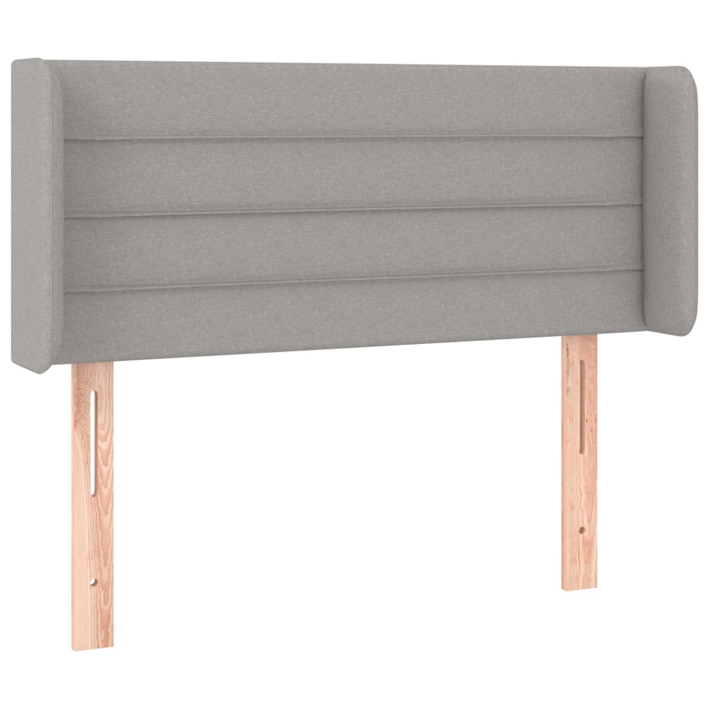 LED uzglavlje svjetlosivo 93x16x78/88 cm od tkanine