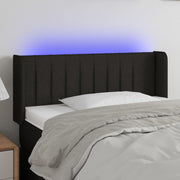 LED uzglavlje crno 83x16x78/88 cm od tkanine