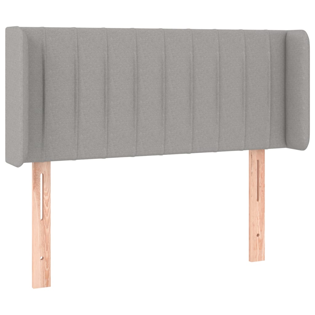LED uzglavlje svjetlosivo 93x16x78/88 cm od tkanine