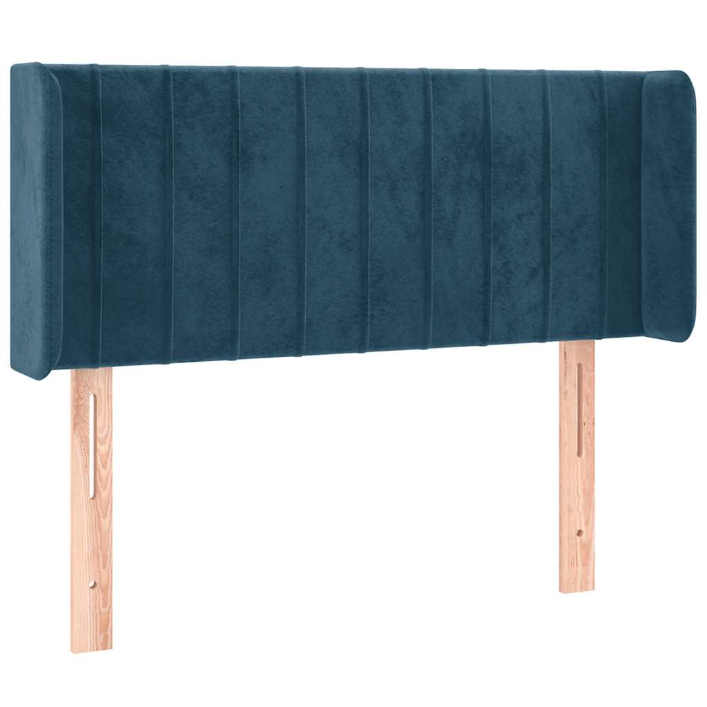 LED uzglavlje tamnoplavo 83x16x78/88 cm baršunasto