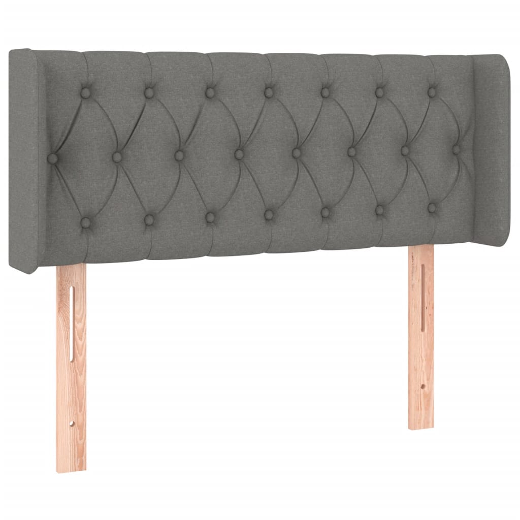 LED uzglavlje tamnosiv 93x16x78/88 cm od tkanine