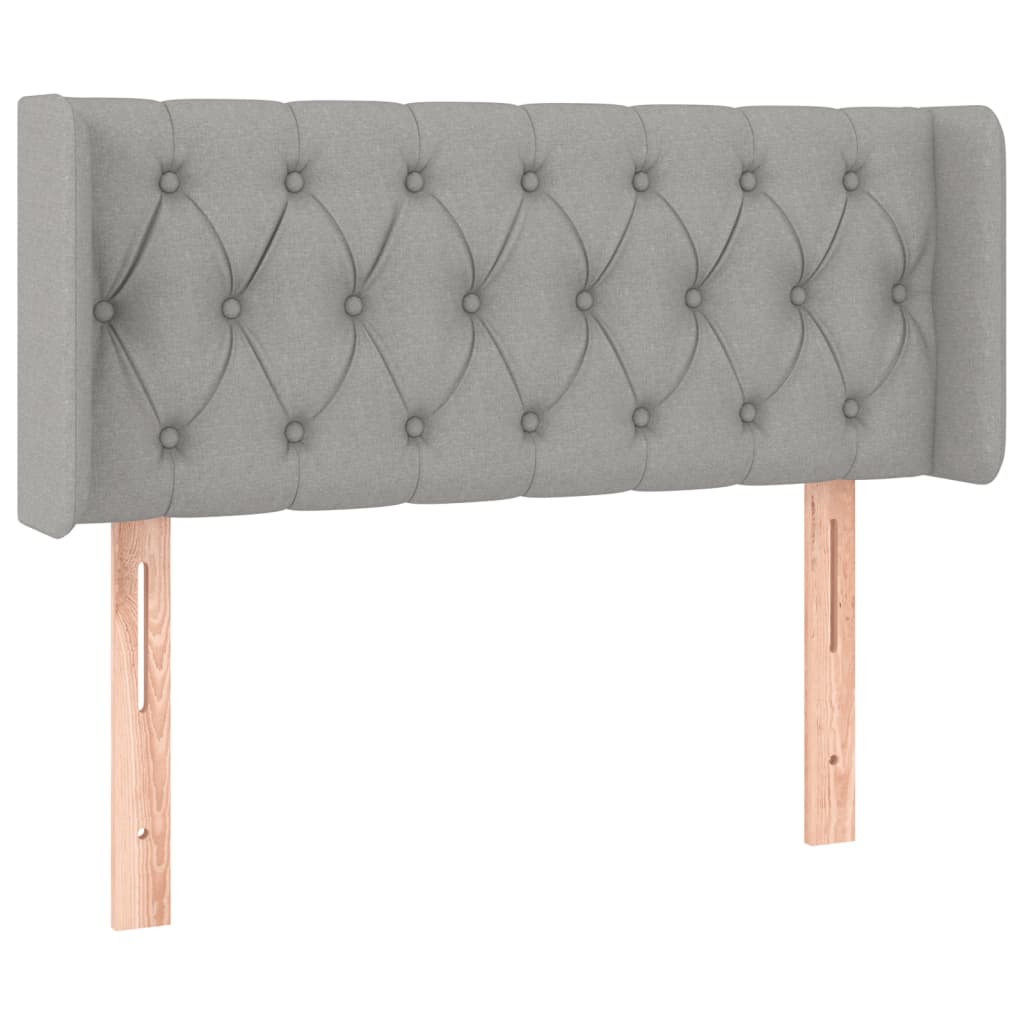 LED uzglavlje svjetlosivo 103x16x78/88 cm od tkanine
