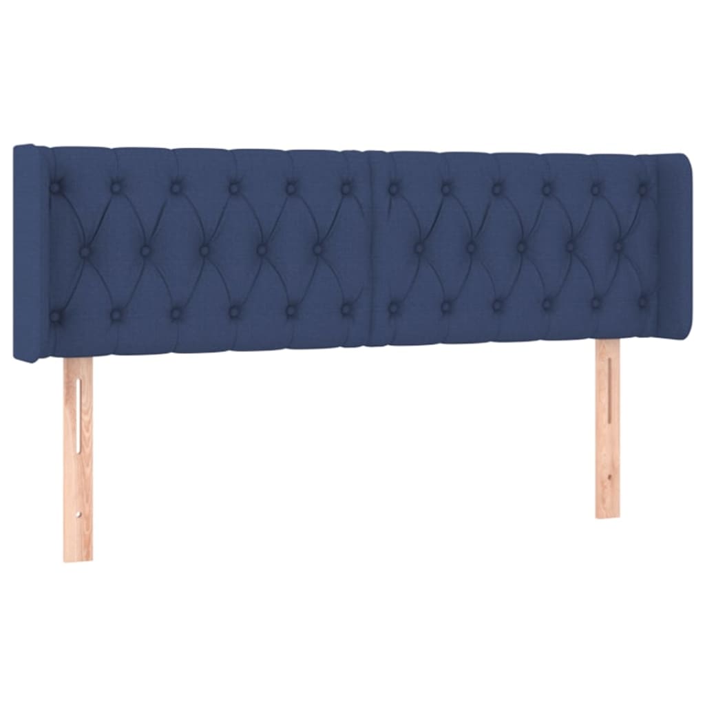 LED uzglavlje plavo 147x16x78/88 cm od tkanine