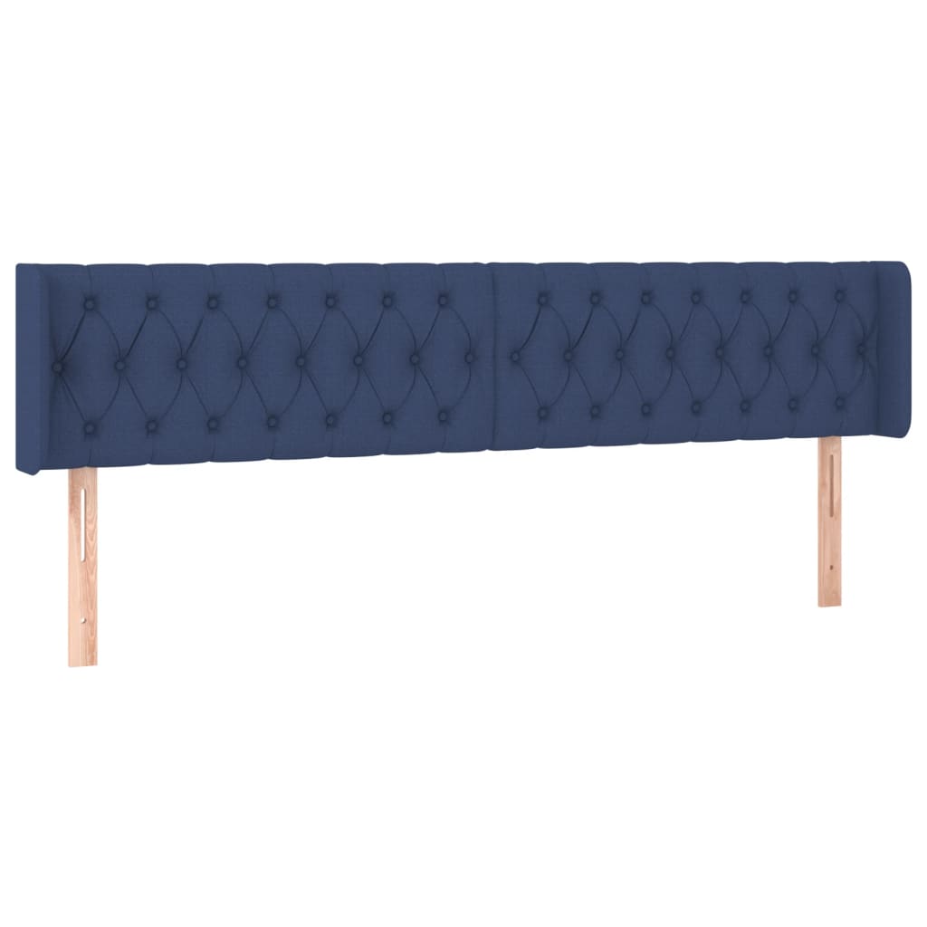 LED uzglavlje plavo 183x16x78/88 cm od tkanine