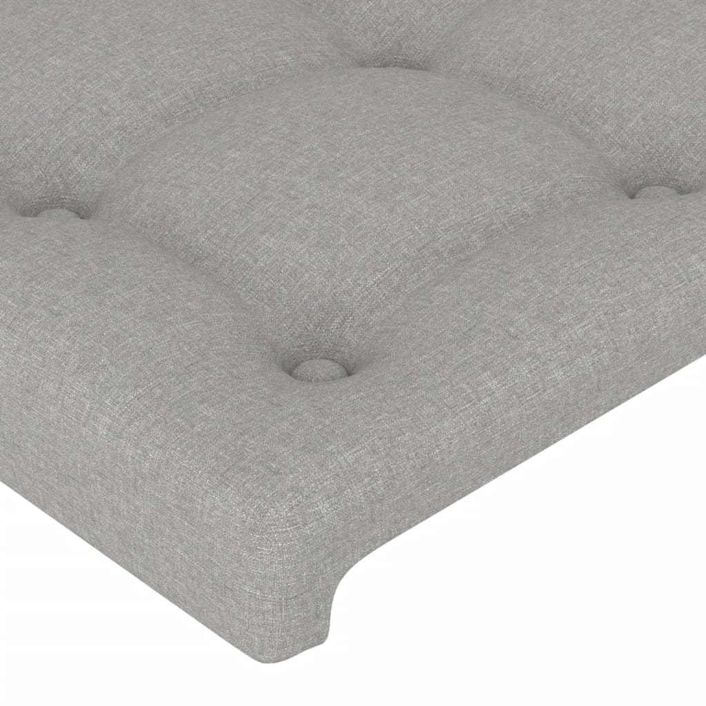 LED uzglavlje svjetlosivo 83x16x78/88 cm od tkanine