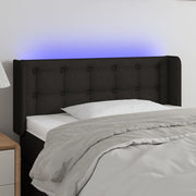 LED uzglavlje crno 83x16x78/88 cm od tkanine
