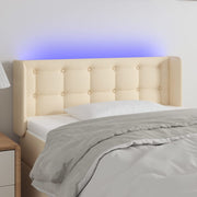LED uzglavlje krem 83x16x78/88 cm od tkanine