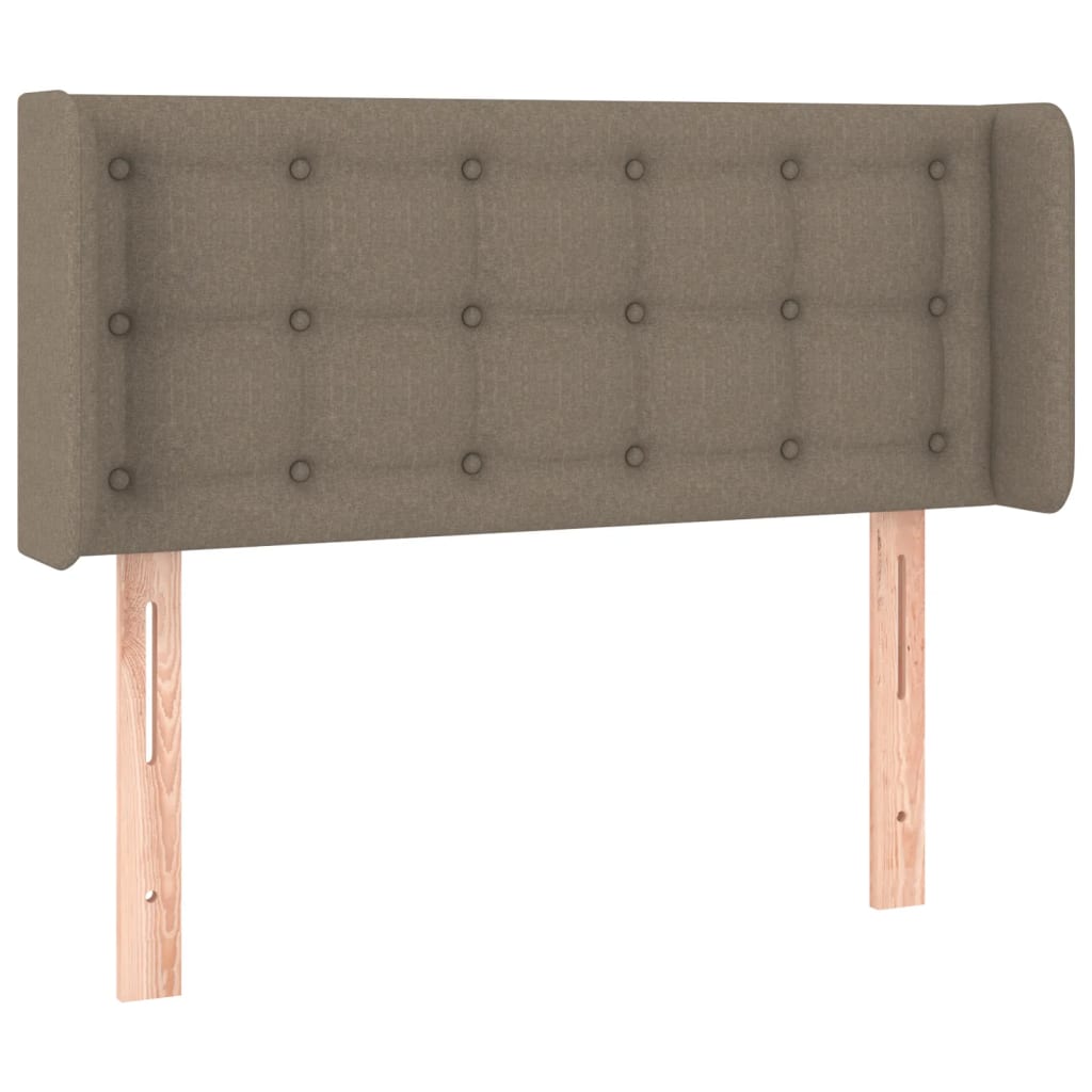 LED uzglavlje smeđesivo 93x16x78/88 cm od tkanine